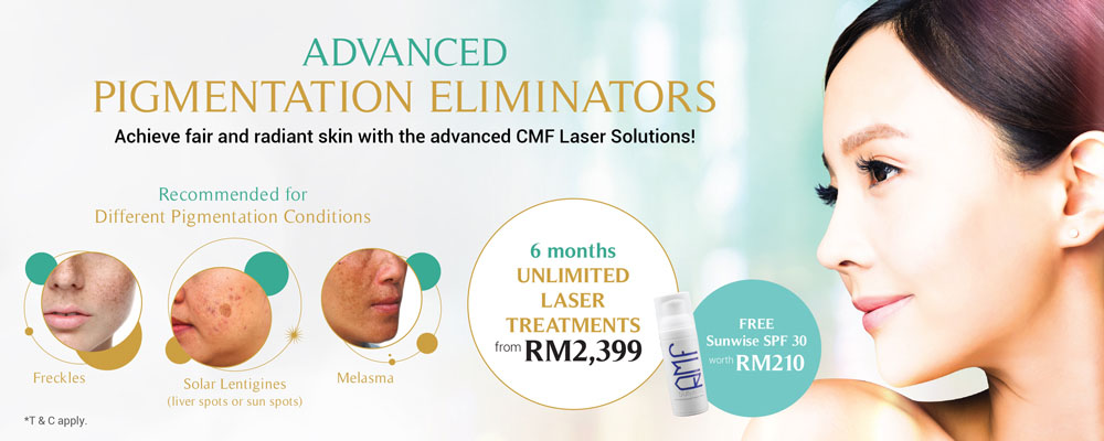Achieve fair and radiant skin with the advanced CMF Laser Solutions!