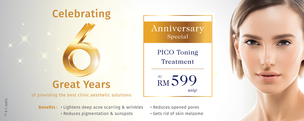 Celebrating 6 Great Years of providing the best clinic aesthetic solutions